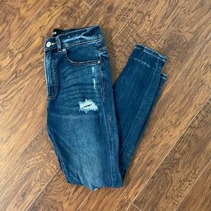 Express High Rise Ripped Jeans size 4R